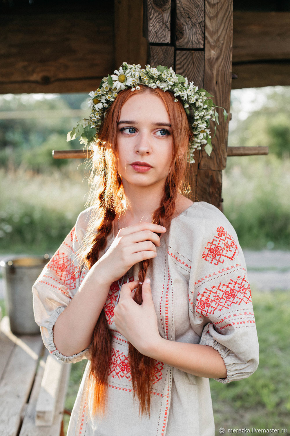 A playful frame from Girls in Slavic costumes — online in Osaka